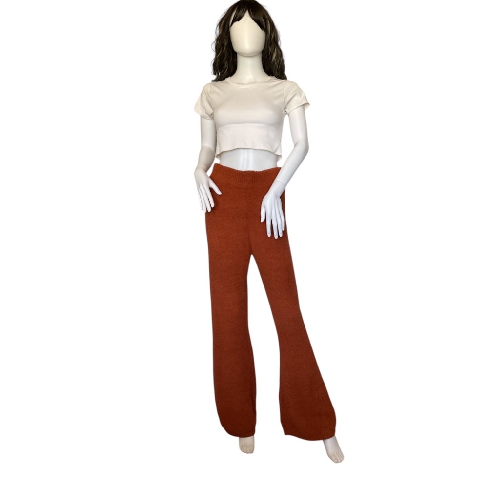 Forever 21 Fuzzy Flare Pajama Pants